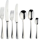 Arthur Price Rattail 7-piece stainless steel place setting, imported from the UK