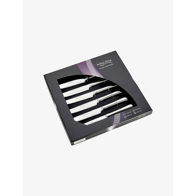 selfridges Arthur Price Willow Set of 6 Stainless Steel Steak Knives- Buy online at McGrocer