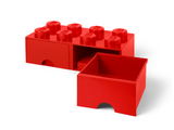 Lego LEGO 8-Stud Red Storage Brick Drawer with 2 Drawers- Buy online at McGrocer