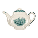 Spode Green Italian earthenware tea bag tidy (British brand)