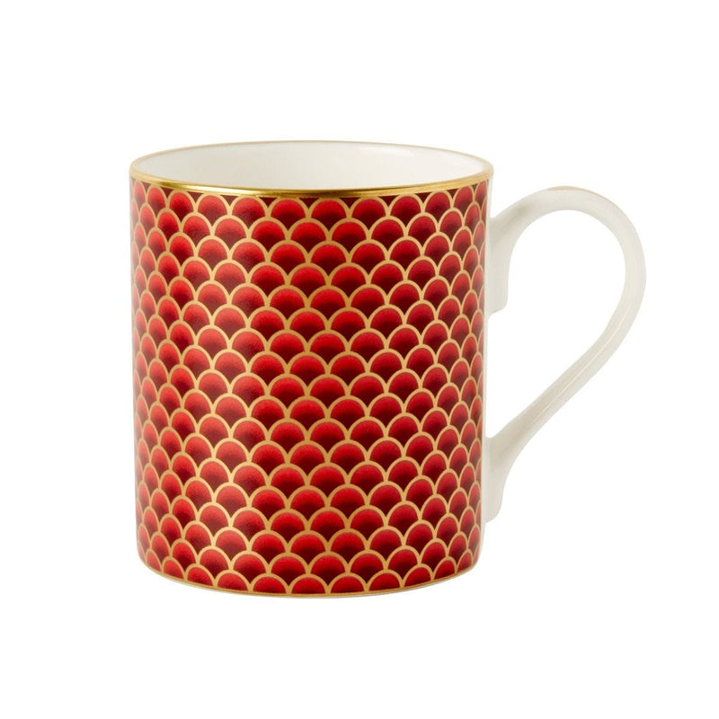 Fortnum's coffee mug red 300ml fine bone china (British brand)