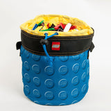 LEGO blue cinch bucket storage container - British product