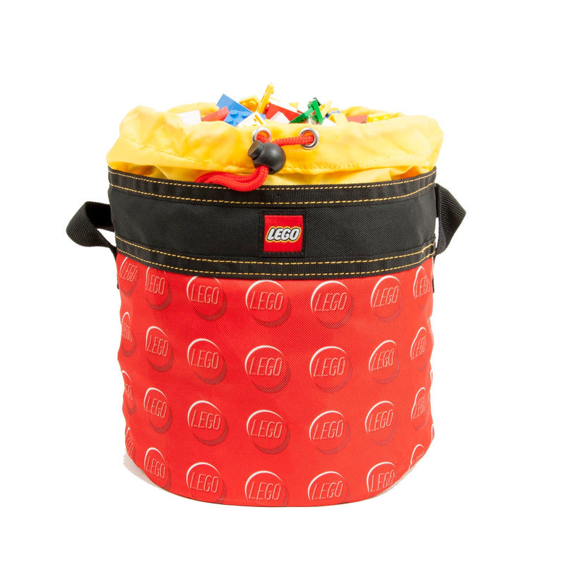 LEGO Cinch Bucket Red Storage Organiser, imported from the UK