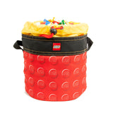 LEGO Cinch Bucket Red Storage Organiser, imported from the UK