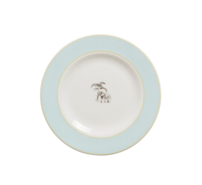Club Matters Harlequin tea plate in blue bone china - British product