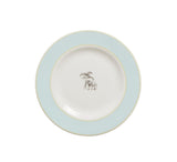 Club Matters Harlequin tea plate in blue bone china - British product