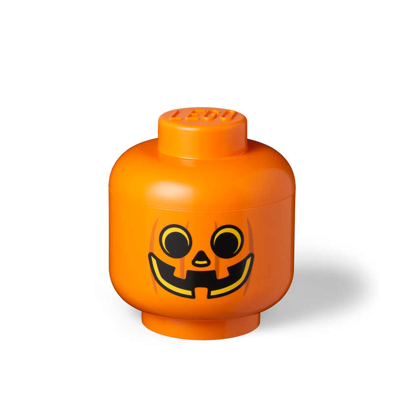 LEGO pumpkin storage head large UK version