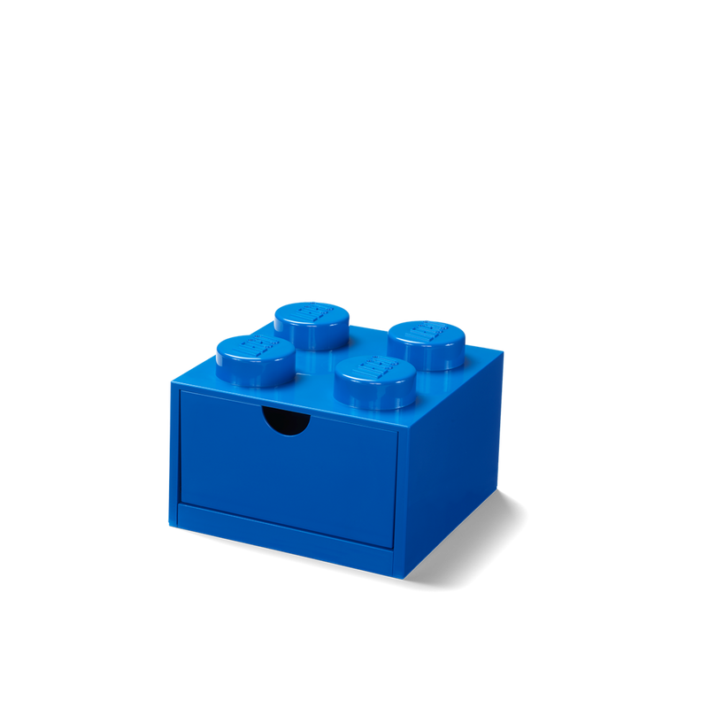 LEGO 4-Stud Desk Drawer Blue plastic storage - British product