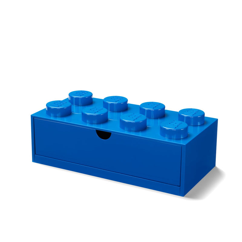 Lego 8 Stud Desk Drawer Blue Plastic Organizer (British brand)
