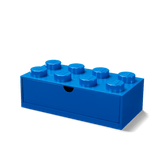Lego 8 Stud Desk Drawer Blue Plastic Organizer (British brand)