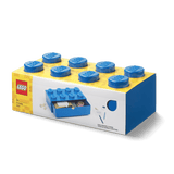 Lego 8 Stud Desk Drawer Blue Plastic Organizer (British brand)
