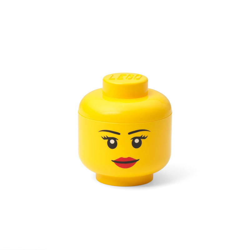LEGO Storage Head Mini Girl, UK version storage brick container