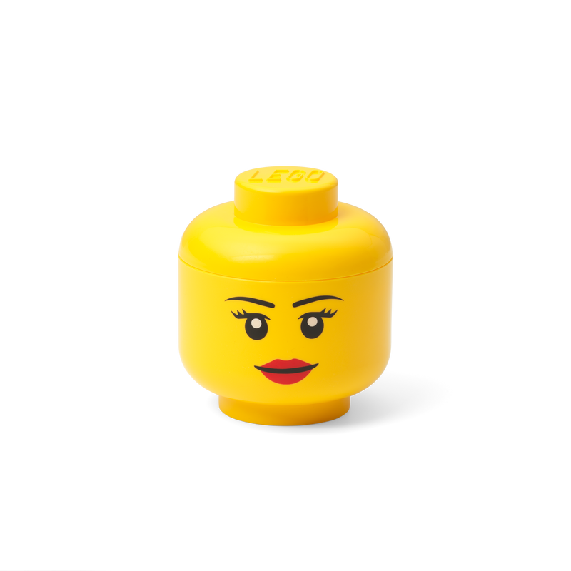 LEGO Storage Head Mini Girl, UK version storage brick container