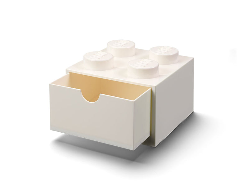 LEGO 4-Stud Desk Drawer Storage White (British brand)
