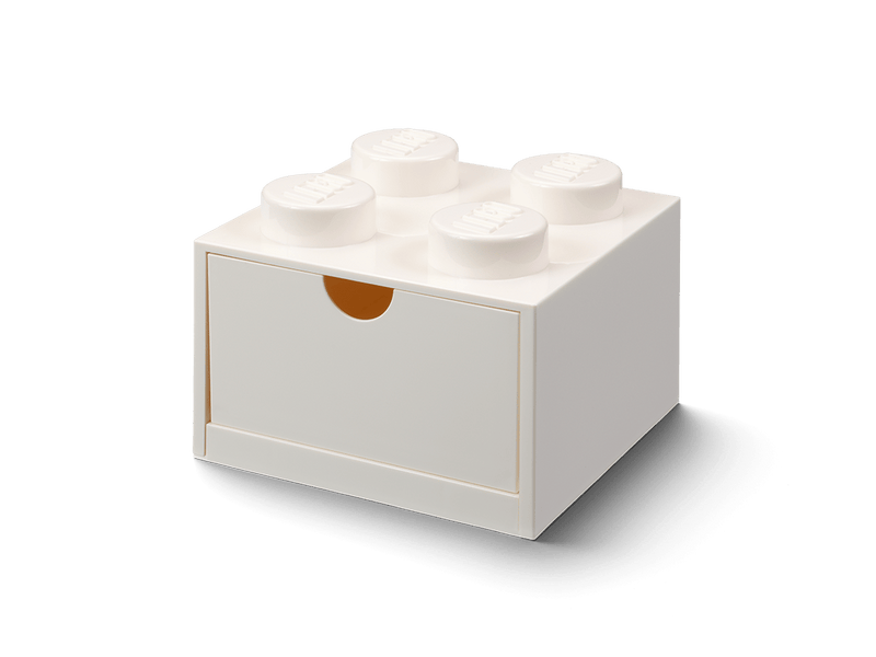 LEGO 4-Stud Desk Drawer Storage White (British brand)