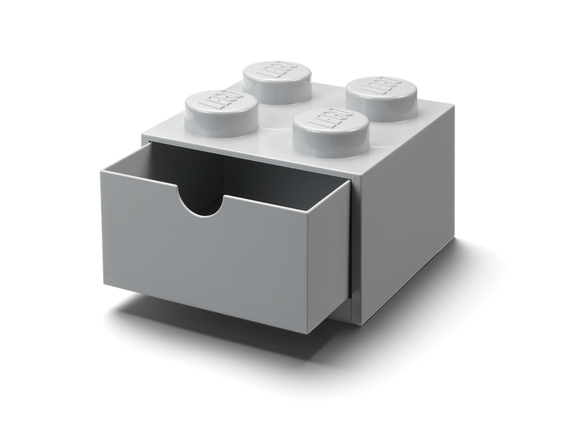 4-Stud Desk Drawer - Gray