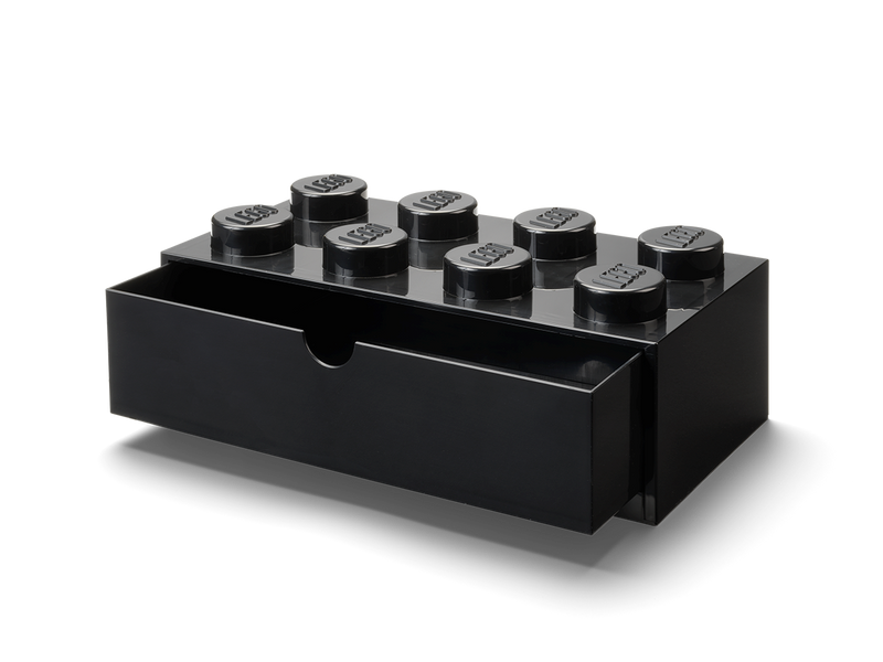 8-Stud Desk Drawer - Black
