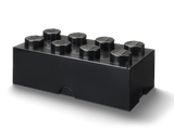 Lego 8-Stud Storage Brick - Black- Buy online at McGrocer