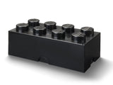 8-Stud Storage Brick - Black