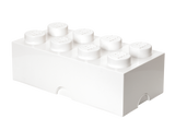 8-Stud Storage Brick - White
