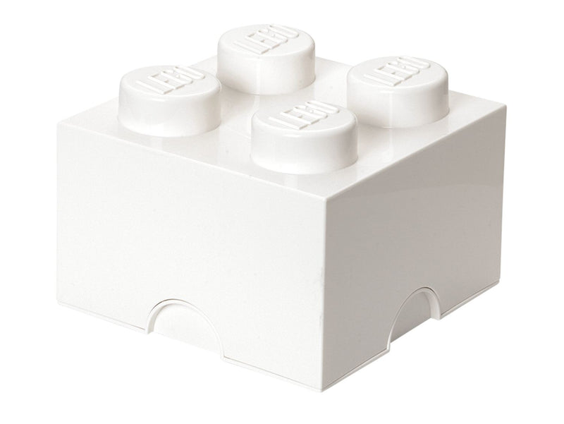 LEGO 4-Stud Storage Brick White (British brand)