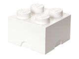 LEGO 4-Stud Storage Brick White (British brand)
