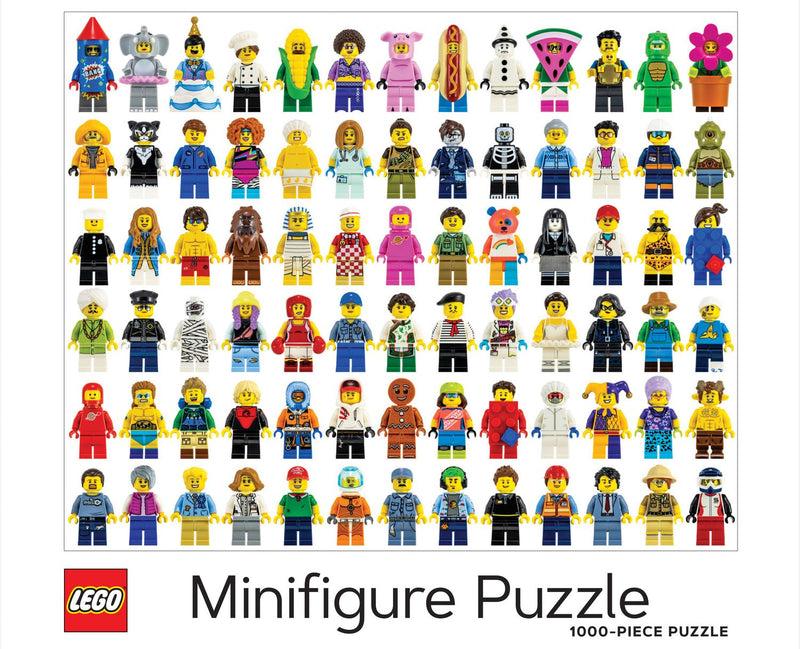 LEGO Minifigure 1000 Piece Jigsaw Puzzle, imported from the UK