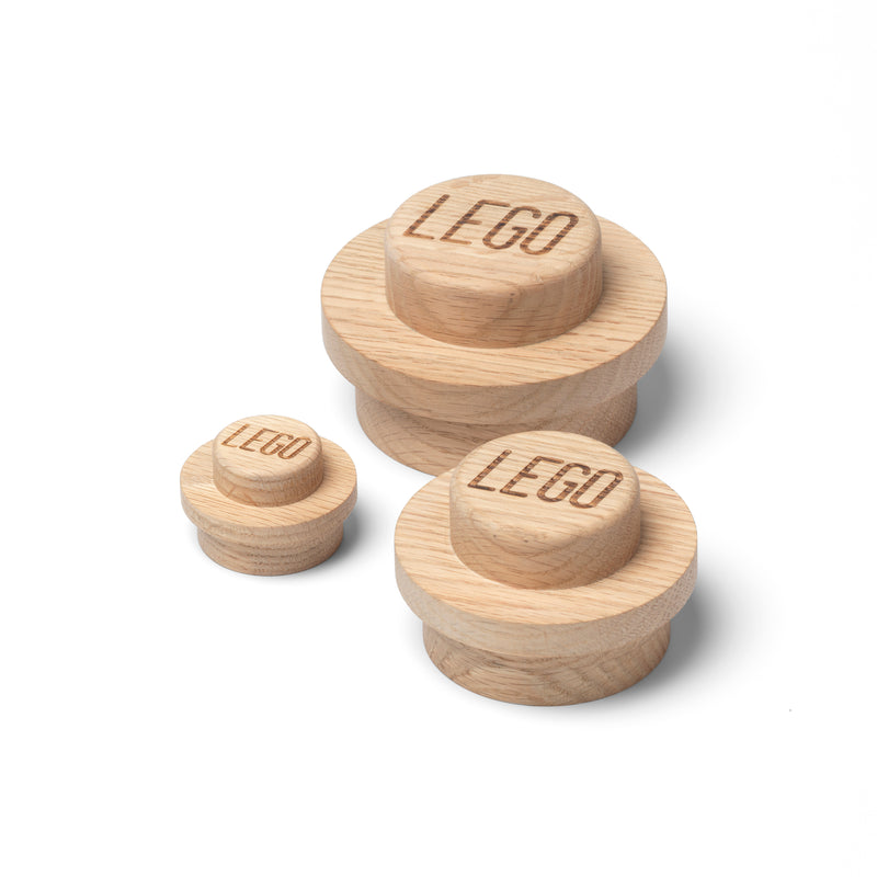 Wooden Wall Hanger Set Light Oak