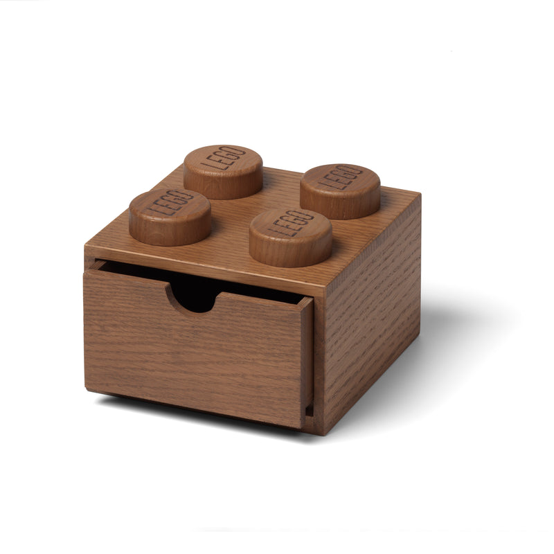 Wooden Desk Drawer 4 Dark Oak