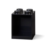 4-Stud Brick Shelf - Black