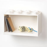 8-Stud Brick Shelf - White