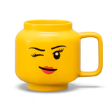Lego LEGO Winking Girl Ceramic Mug Yellow Large- Buy online at McGrocer