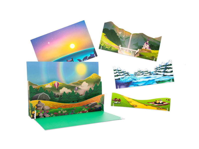 LEGO Nature Play Scene cardboard backdrop (British brand)