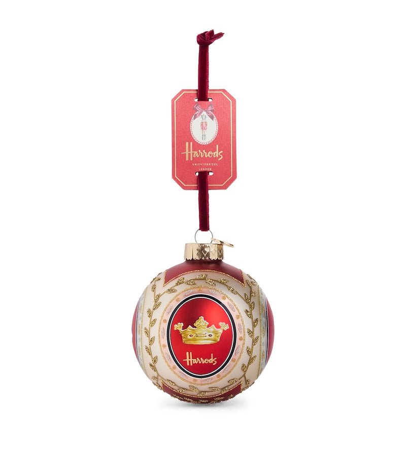 Glass-Blown Nutcracker Tree Decoration with Hanging Loop, 16.5cm Height