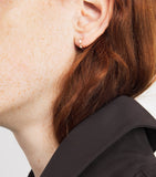 Suzanne Kalan rose gold diamond triple huggie earrings, UK version