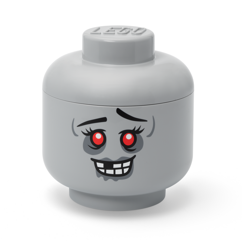LEGO Zombie Storage Head Large Plastic Container (British brand)