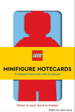 LEGO minifigure shaped notecards 12 pack with envelopes - British product