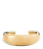 LIÉ STUDIO gold-plated Emma cuff bangle H5.5cm, imported from the UK