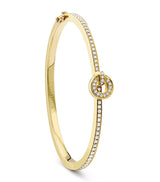 Harrods Boodles Yellow Gold and Diamond Roulette Flip Bangle- Buy online at McGrocer
