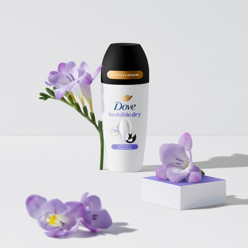 Dove Invisible Dry Women's Anti-Perspirant Roll On Deodorant 50ml - British product