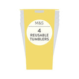 M&S M&S White Reusable Picnic Tumblers Plastic Cups- Buy online at McGrocer
