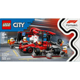 LEGO City Formula F1 Pit Stop Pit Crew with Ferrari Car 60443 6