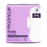 Mooncup Pads with Wings Heavy Night Zero Irritants Vagina Approved
