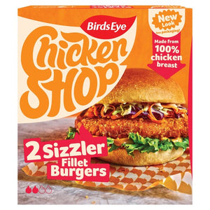 Birds Eye 2 Chicken Shop Sizzler Fillet Burgers