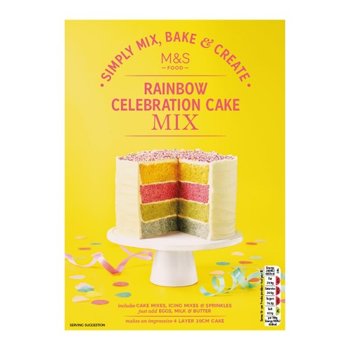 M&S Rainbow Celebration Cake Mix