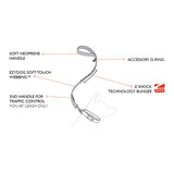 EzyDog Zero Shock Black Dog Lead 25"