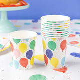 Table Fun Balloon Paper Party Cups