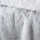 Catherine Lansfield Glamour Fur Throw Silver