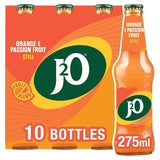 J2O Orange & Passion Fruit soft drink 10 x 275ml, UK version