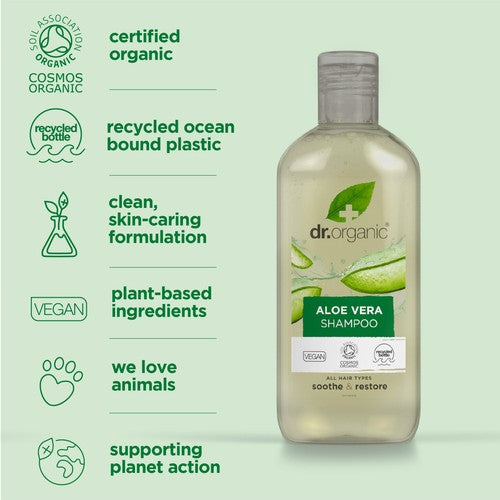 Dr Organic aloe vera shampoo - British product